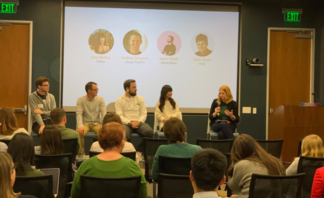 Chatting with a panel on Design Systems at SDXD